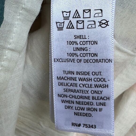 C&C California Wrap Mini Skirt Womens L Boho Resort Colorful Ruffle Embroidered - Picture 4 of 11